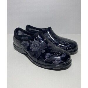 Sloggers Garden Clogs Women's Sz 7 Black Rain Shoes NWOT USA Waterproof